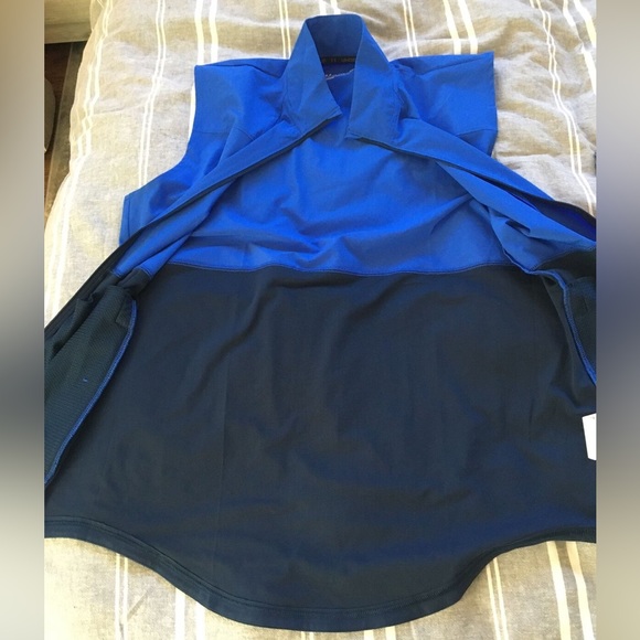 Under Armour Vanish Hybrid Fitted Black/Blue full Zip - Picture 2 of 10